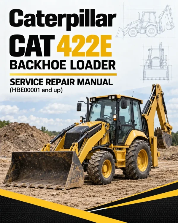 Caterpillar CAT 422E Backhoe Loader Service Repair Manual (HBE00001 and up)