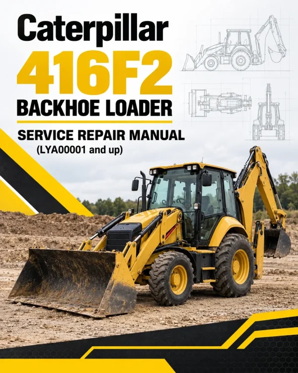 Caterpillar CAT 416F2 Backhoe Loader Service Repair Manual (LYA00001 and up)