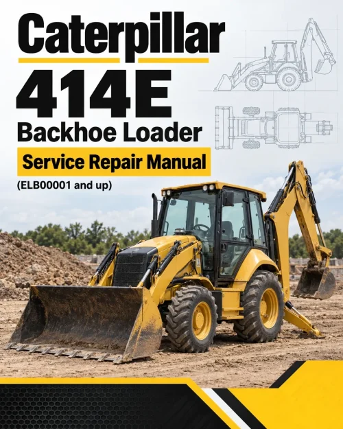Caterpillar CAT 414E Backhoe Loader Service Repair Manual (ELB00001 and up)