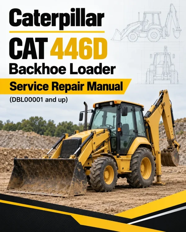 Caterpillar CAT 446D Backhoe Loader Service Repair Manual (DBL00001 and up)
