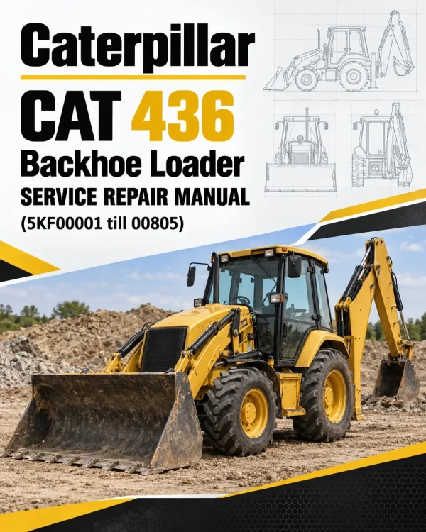 Caterpillar CAT 436 Backhoe Loader Service Repair Manual (5KF00001 till 00805)