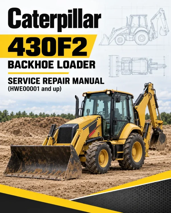Caterpillar CAT 430F2 Backhoe Loader Service Repair Manual (HWE00001 and up)