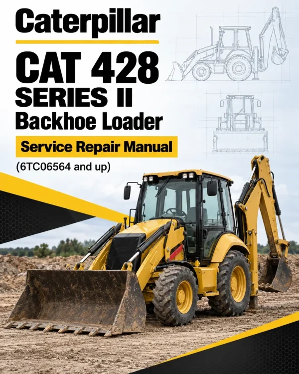 Caterpillar CAT 428 SERIES II Backhoe Loader Service Repair Manual (6TC06564 and up)