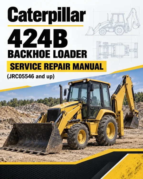 Caterpillar CAT 424B Backhoe Loader Service Repair Manual (JRC05546 and up)