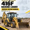 Caterpillar CAT 416F Backhoe Loader Service Repair Manual (KSF00001 and up)