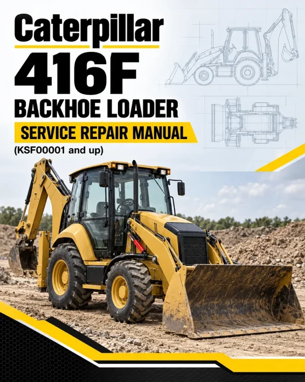 Caterpillar CAT 416F Backhoe Loader Service Repair Manual (KSF00001 and up)