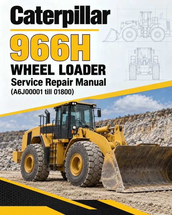 Caterpillar CAT 966H Wheel Loader Service Repair Manual (A6J00001 till 01800)