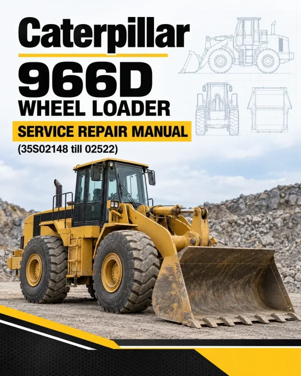 Caterpillar CAT 966D Wheel Loader Service Repair Manual (35S02148 till 02522)
