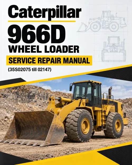 Caterpillar CAT 966D Wheel Loader Service Repair Manual (35S02075 till 02147)