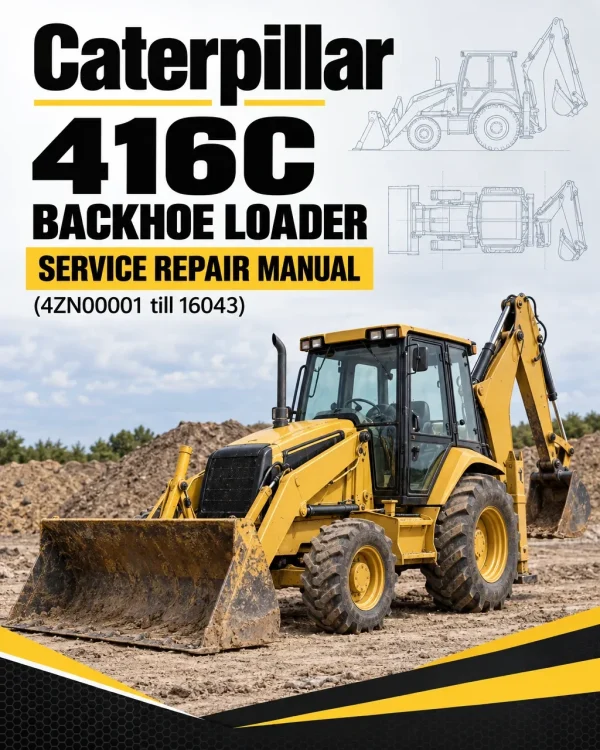 Caterpillar CAT 416C Backhoe Loader Service Repair Manual (4ZN00001 till 16043) Caterpillar CAT 416C Backhoe Loader Service Repair Manual (4ZN00001 till 16043)