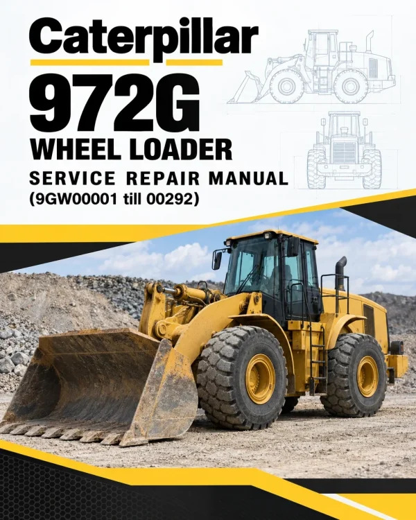 Caterpillar CAT 972G Wheel Loader Service Repair Manual (9GW00001 till 00292)