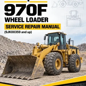 Caterpillar CAT 970F Wheel Loader Service Repair Manual (9JK00359 and up)