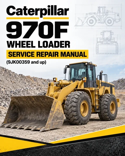 Caterpillar CAT 970F Wheel Loader Service Repair Manual (9JK00359 and up)