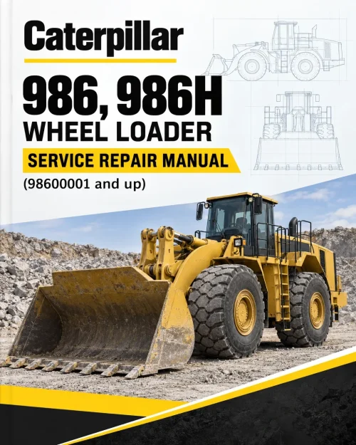 Caterpillar CAT 986, 986H Wheel Loader Service Repair Manual (98600001 and up)