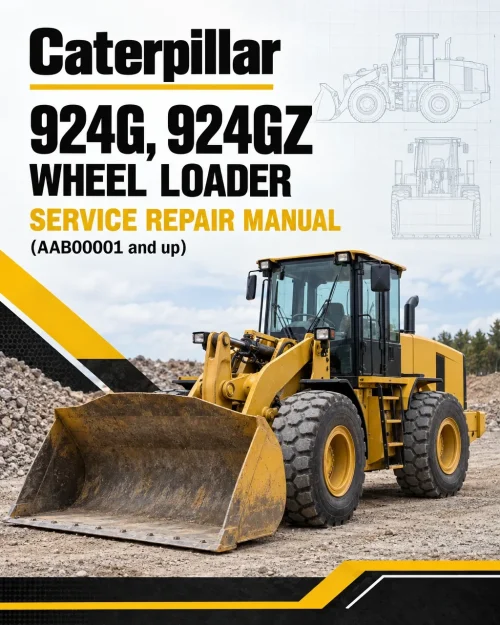 Caterpillar CAT 924G, 924GZ Wheel Loader Service Repair Manual (AAB00001 and up)