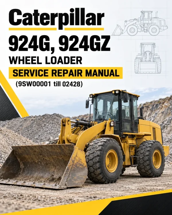 Caterpillar CAT 924G, 924GZ Wheel Loader Service Repair Manual (9SW00001 till 02428)