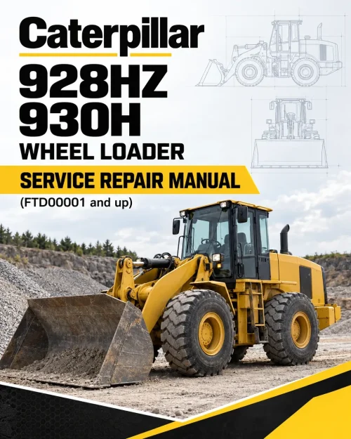 Caterpillar CAT 928HZ 930H Wheel Loader Service Repair Manual (FTD00001 and up)