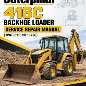 Caterpillar CAT 416C Backhoe Loader Service Repair Manual (1WR08116 till 10736)