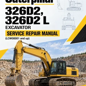 Caterpillar CAT 326D2, 326D2 L Excavator Service Repair Manual (LCW00001 and up)