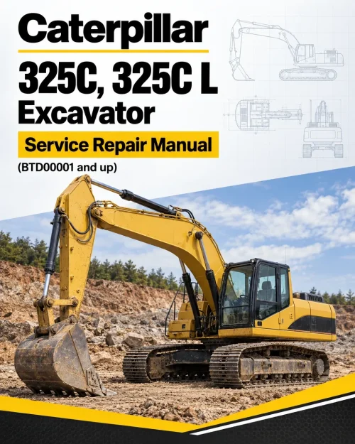 Caterpillar CAT 325C, 325C L Excavator Service Repair Manual (BTD00001 and up)
