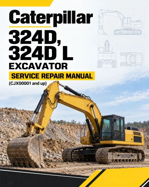 Caterpillar CAT 324D, 324D L Excavator Service Repair Manual (CJX00001 and up)
