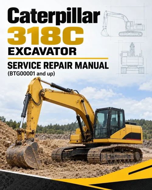 Caterpillar CAT 318C Excavator Service Repair Manual (BTG00001 and up)