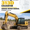 Caterpillar CAT 313D Excavator Service Repair Manual (KXD00001 and up)