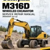 Caterpillar CAT M316D Wheeled Excavator Service Repair Manual (W6A00001 and up) Caterpillar CAT M316D Wheeled Excavator Service Repair Manual (W6A00001 and up)