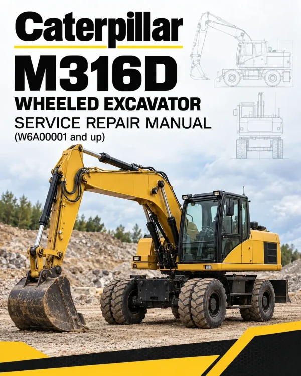 Caterpillar CAT M316D Wheeled Excavator Service Repair Manual (W6A00001 and up) Caterpillar CAT M316D Wheeled Excavator Service Repair Manual (W6A00001 and up)