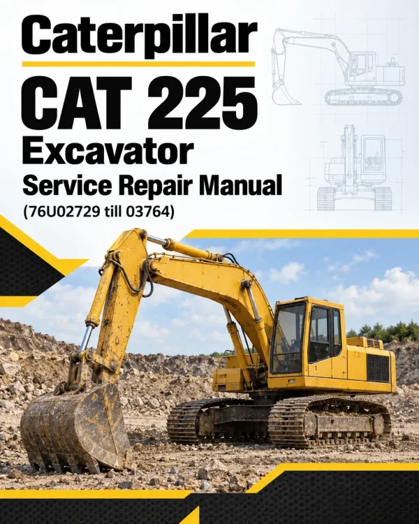 Caterpillar CAT 225 Excavator Service Repair Manual (76U02729 till 03764) Caterpillar CAT 225 Excavator Service Repair Manual (76U02729 till 03764)
