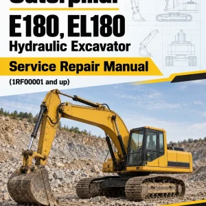 Caterpillar CAT E180, EL180 Hydraulic Excavator Service Repair Manual (1RF00001 and up) Caterpillar CAT E180, EL180 Hydraulic Excavator Service Repair Manual (1RF00001 and up)
