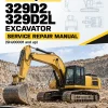 Caterpillar CAT 329D2, 329D2L Excavator Service Repair Manual (SHJ00001 and up)