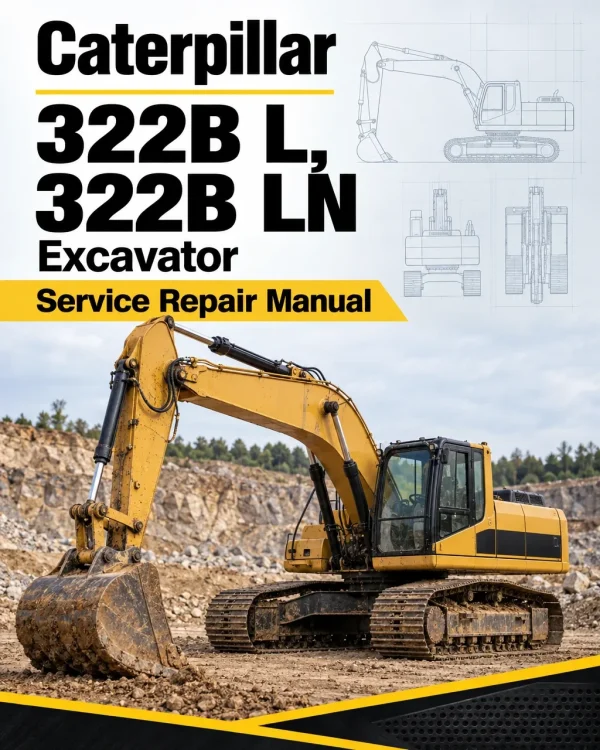 Caterpillar CAT 322B L, 322B LN Excavator Service Repair Manual (2ES00001 and up)