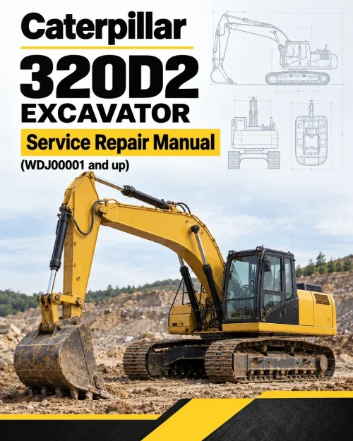 Caterpillar CAT 320D2 Excavator Service Repair Manual (WDJ00001 and up)