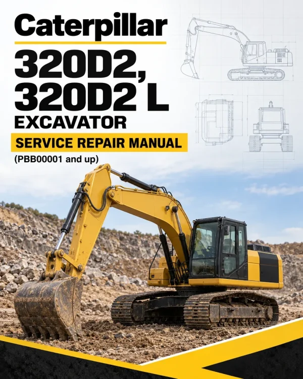 Caterpillar CAT 320D2, 320D2 L Excavator Service Repair Manual (PBB00001 and up)