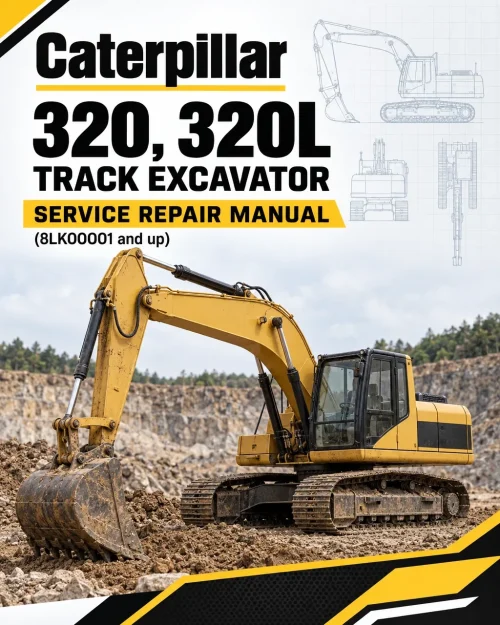 Caterpillar CAT 320, 320L Track Excavator Service Repair Manual (8LK00001 and up)