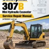 Caterpillar CAT 307B Mini Hydraulic Excavator Service Repair Manual (AFB00001 and up)