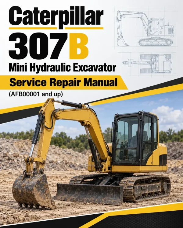 Caterpillar CAT 307B Mini Hydraulic Excavator Service Repair Manual (AFB00001 and up)
