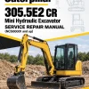 Caterpillar CAT 305.5E2 CR Mini Hydraulic Excavator Service Repair Manual (NC500001 and up)