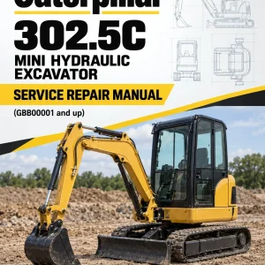 Caterpillar CAT 302.5C Mini Hydraulic Excavator Service Repair Manual (GBB00001 and up) Caterpillar CAT 302.5C Mini Hydraulic Excavator Service Repair Manual (GBB00001 and up)