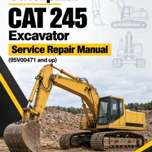 Caterpillar CAT 245 Excavator Service Repair Manual (95V00471 and up)