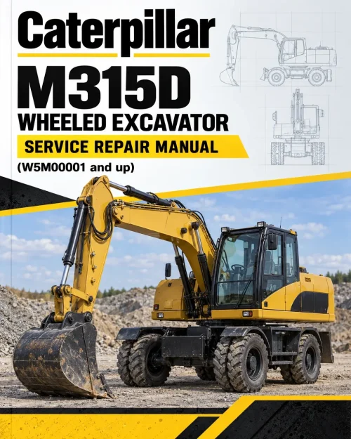 Caterpillar CAT M315D Wheeled Excavator Service Repair Manual (W5M00001 and up)
