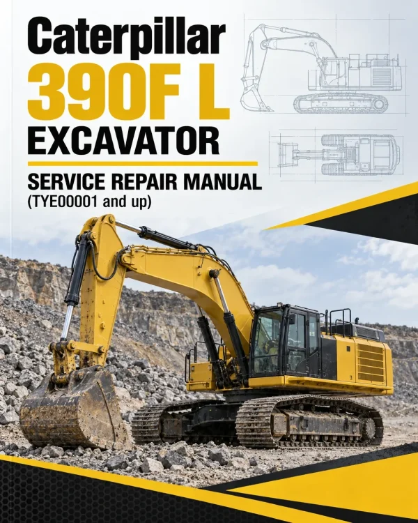 Caterpillar CAT 390F L Excavator Service Repair Manual (TYE00001 and up)