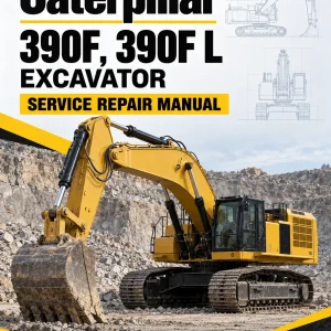Caterpillar CAT 390F, 390F L Excavator Service Repair Manual (HNG00001 and up)