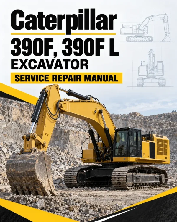 Caterpillar CAT 390F, 390F L Excavator Service Repair Manual (HNG00001 and up)