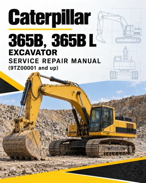Caterpillar CAT 365B, 365B L Excavator Service Repair Manual (9TZ00001 and up)