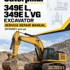 Caterpillar CAT 349E L, 349E L VG Excavator Service Repair Manual (KFX00001 and up)