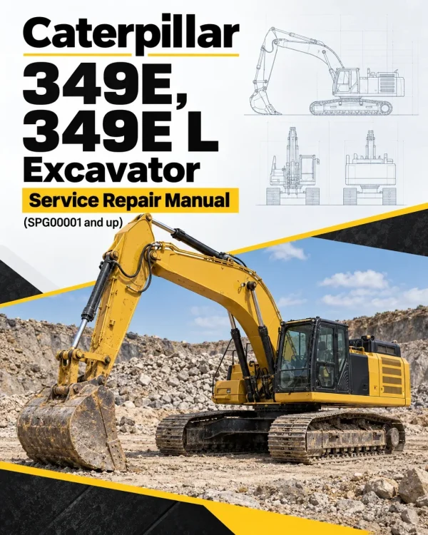 Caterpillar CAT 349E, 349E L Excavator Service Repair Manual (SPG00001 and up)