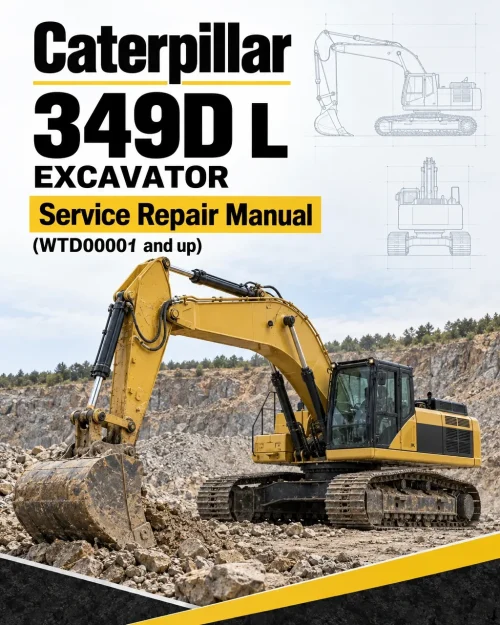 Caterpillar CAT 349D L Excavator Service Repair Manual (WTD00001 and up)
