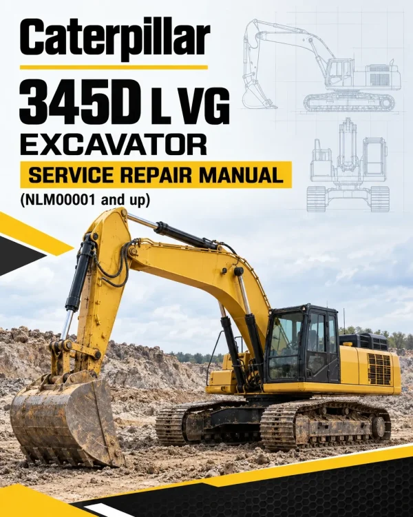 Caterpillar CAT 345D L VG Excavator Service Repair Manual (NLM00001 and up)